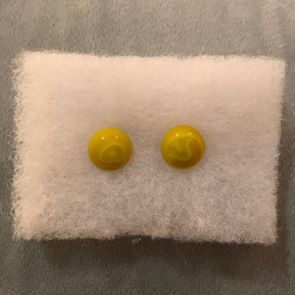 Yellow earrings